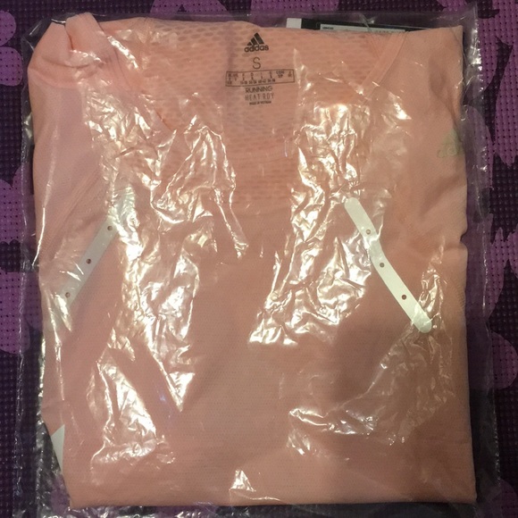 Adidas Heat.rdy Tee in Haze Coral - Picture 12 of 12
